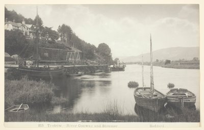 Trefriw - Rivier Conway en Stoomboot, 1860-94 door Francis Bedford