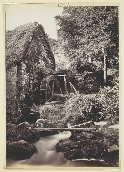 Zonder titel [watermolen], 1860-94 door Francis Bedford
