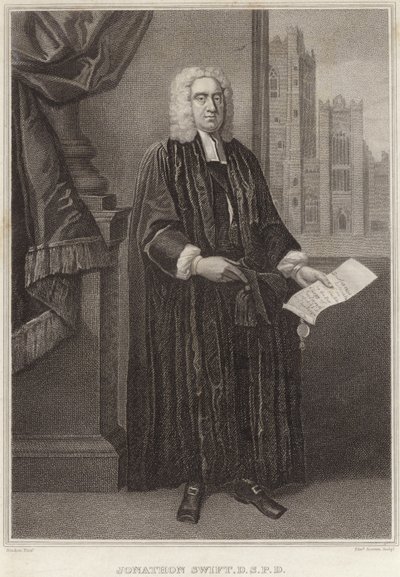 Portret van Jonathan Swift door Francis Bindon