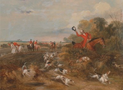 Vrijgezellenzaal: Afdekken op jachthonden door Francis Calcraft Turner