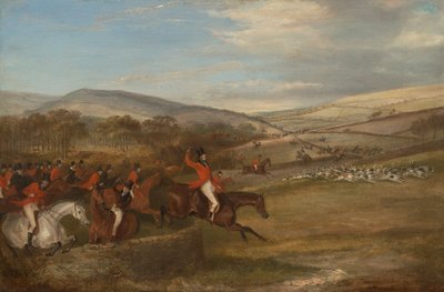 De Berkeley Hunt, 1842: Volle vaart door Francis Calcraft Turner