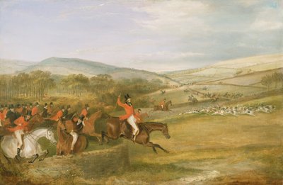 De Berkeley Hunt, Full Cry, 1842 door Francis Calcraft Turner