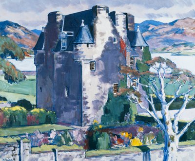 Barcaldine Kasteel, Argyll, c. 1928 door Francis Campbell Boileau Cadell