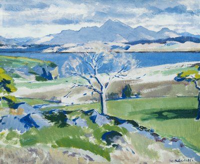 Ben Cruachan vanuit Achnacraig, Mull, c. 1931 door Francis Campbell Boileau Cadell
