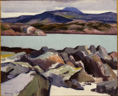 Ben More, van boven Port Beag na Sligeanach door Francis Campbell Boileau Cadell