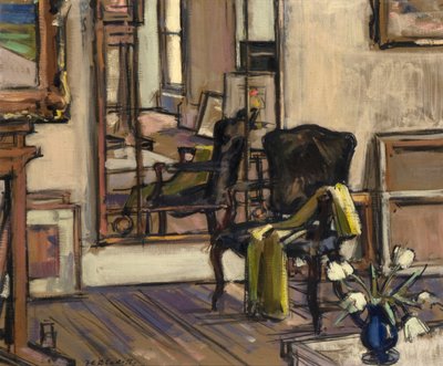 Interieur, Regent Terrace, Edinburgh, 1932-33 door Francis Campbell Boileau Cadell