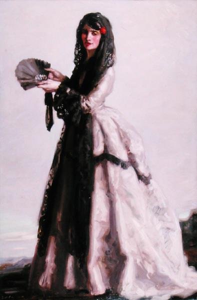 Spaanse Dame door Francis Campbell Boileau Cadell