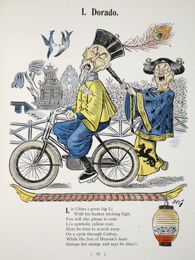 L Dorado, illustratie uit Het Struwwelpeter Alfabet, vers door Harold Begbie (1871-1929) door Francis Carruthers Gould