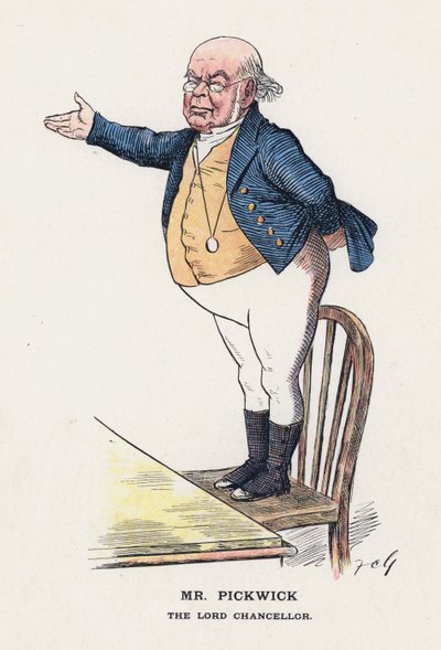 Mr Pickwick, De Lord Chancellor door Francis Carruthers Gould