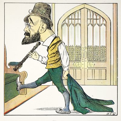 Sterke T, illustratie uit Het Struwwelpeter Alfabet, vers door Harold Begbie (1871-1929) door Francis Carruthers Gould