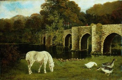 Een Brug over de Rivier Stour door Francis Cecil Boult