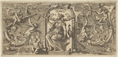 Zicht Visus, uit Quinque Sensuum Vijf Zintuigen, ca. 1655 door Francis Cleyn