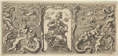Smaak Gustus, uit Quinque Sensuum Vijf Zintuigen door Francis Cleyn