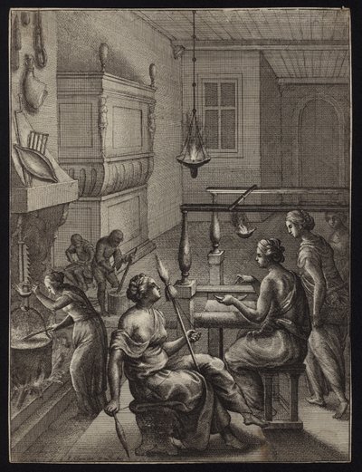 Vrouwen aan het werk door Francis Cleyn