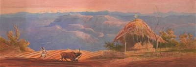 Eerste aanblik van Magdala door Francis Cornelius James