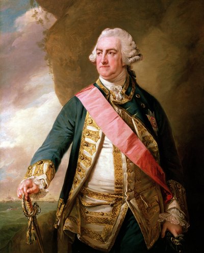 Portret van admiraal Edward Hawke door Francis Cotes