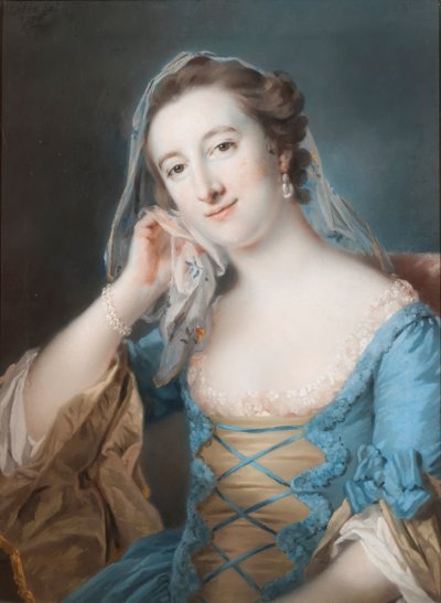 Portret van Elizabeth, dochter van Sir Edward Hulse, 1e Baronet, 1755 door Francis Cotes