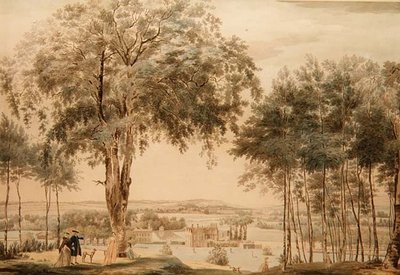 Purley Hall, Berks door Francis Cotes