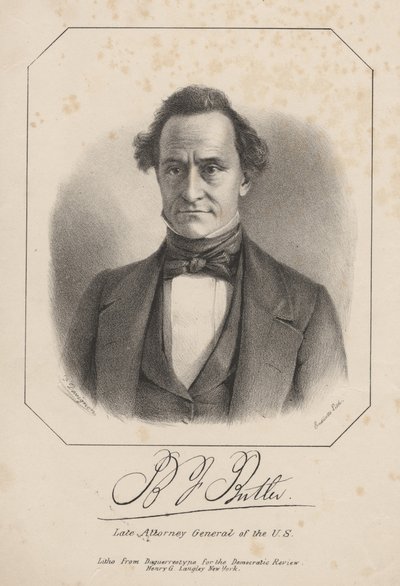 B.J. Butler, litho door Henry G. Langley, 1840 door Francis D