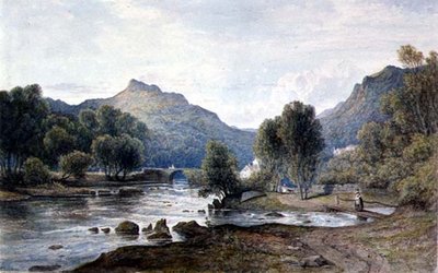 Een uitzicht in Wales, ca.1826 door Francis Danby