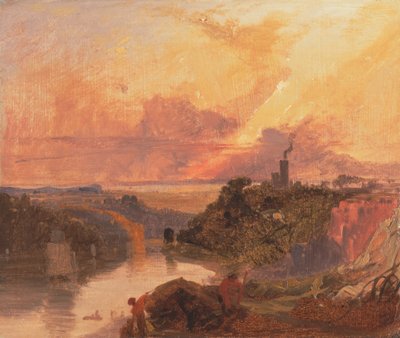 De Avon kloof bij zonsondergang door Francis Danby