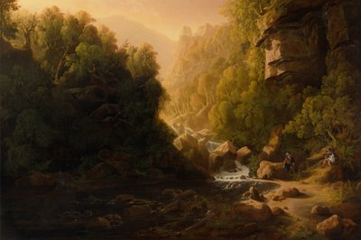 De berg stortvloed door Francis Danby