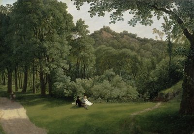 Uitzicht op Blaise Castle Woods door Francis Danby