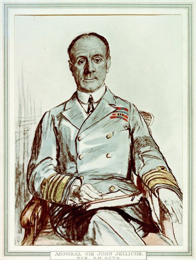 Admiraal Sir John Jellicoe, G.C.B., O.M., G.C.V.O. (1859-1935) door Francis Dodd