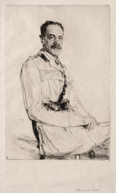 Generaal-majoor Sir John Edward Cooper door Francis Dodd