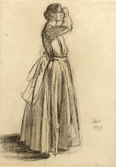 Studie van een vrouw door Francis Dodd