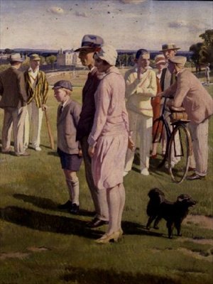 De Cricketwedstrijd door Francis Dodd