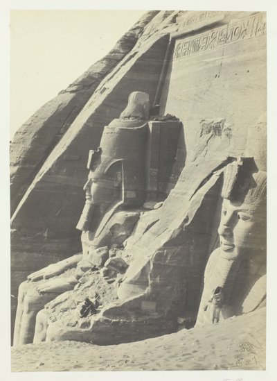 Abou Simbel, Nubië, 1857 door Francis Frith