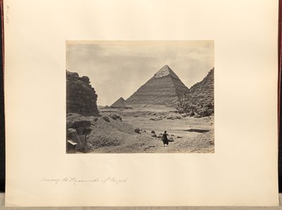 Onder de piramides van Geezeh door Francis Frith