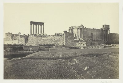 Baalbec, uit het zuiden door Francis Frith