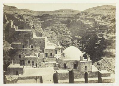 Klooster van Mar-Saba, nabij Jeruzalem, 1857 door Francis Frith