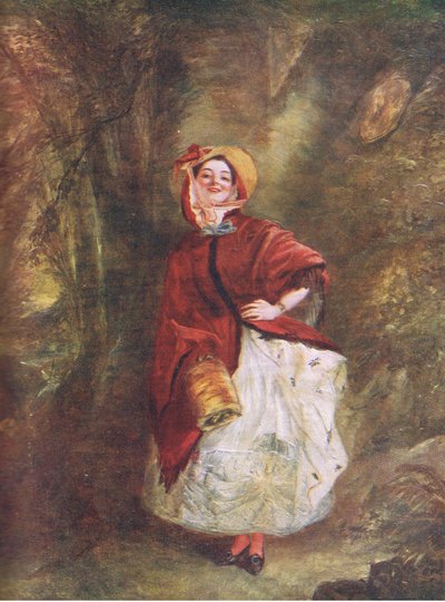 Dolly Varden, illustratie uit De Wereldbibliotheek van Beste Boeken, ca. 1940 door Francis Frith