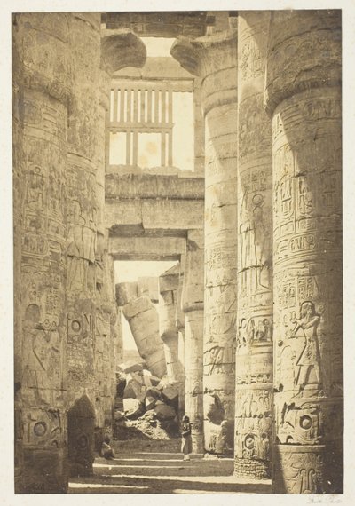 Interieur van de Zuilenhal door Francis Frith