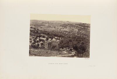 Jeruzalem vanaf de Scopusberg door Francis Frith