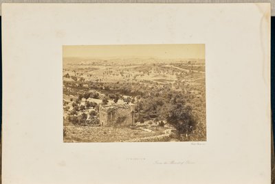 Jeruzalem, vanaf de Olijfberg door Francis Frith