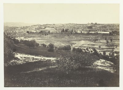 Jeruzalem, vanaf de Olijfberg, nr. 1, 1857 door Francis Frith