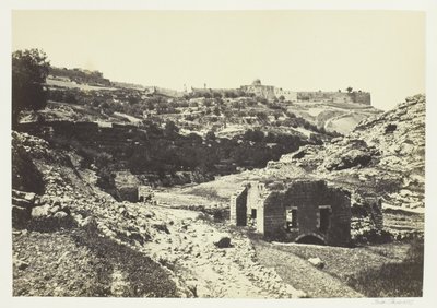 Jeruzalem vanaf de muur van En-Rogel door Francis Frith