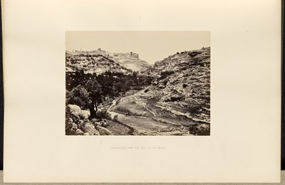 Jeruzalem, vanaf de bron van En-Rogel door Francis Frith