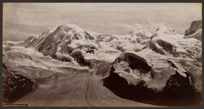 Monta Rosa en Lyskamm door Francis Frith