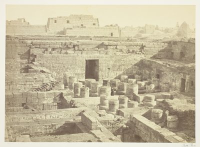 Nieuwe Opgraving bij Medinet-Haboo door Francis Frith