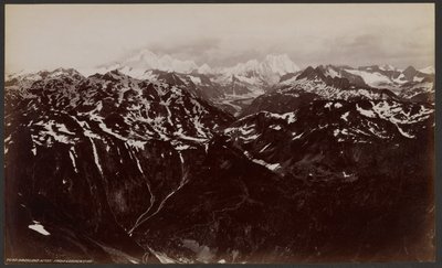 Oberland Bergen vanuit Leichenstad door Francis Frith