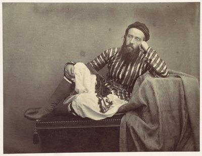 Portret, Turks zomerkostuum door Francis Frith