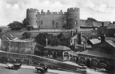 Kasteel van Shrewsbury, Shrewsbury, Shropshire, c1900s-c1920s door Francis Frith