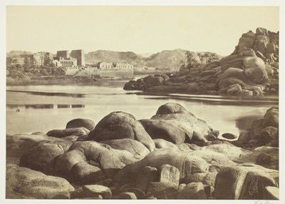 De benadering van Philae door Francis Frith