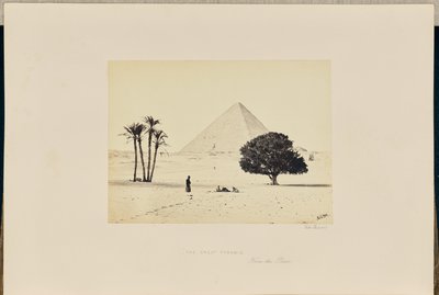 De Grote Piramide, gezien vanaf de vlakte door Francis Frith