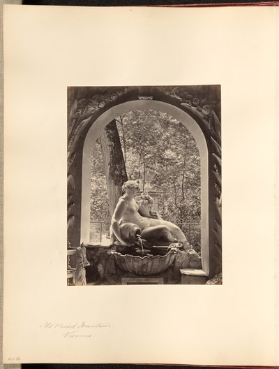 De Naiad-fontein, Wenen door Francis Frith